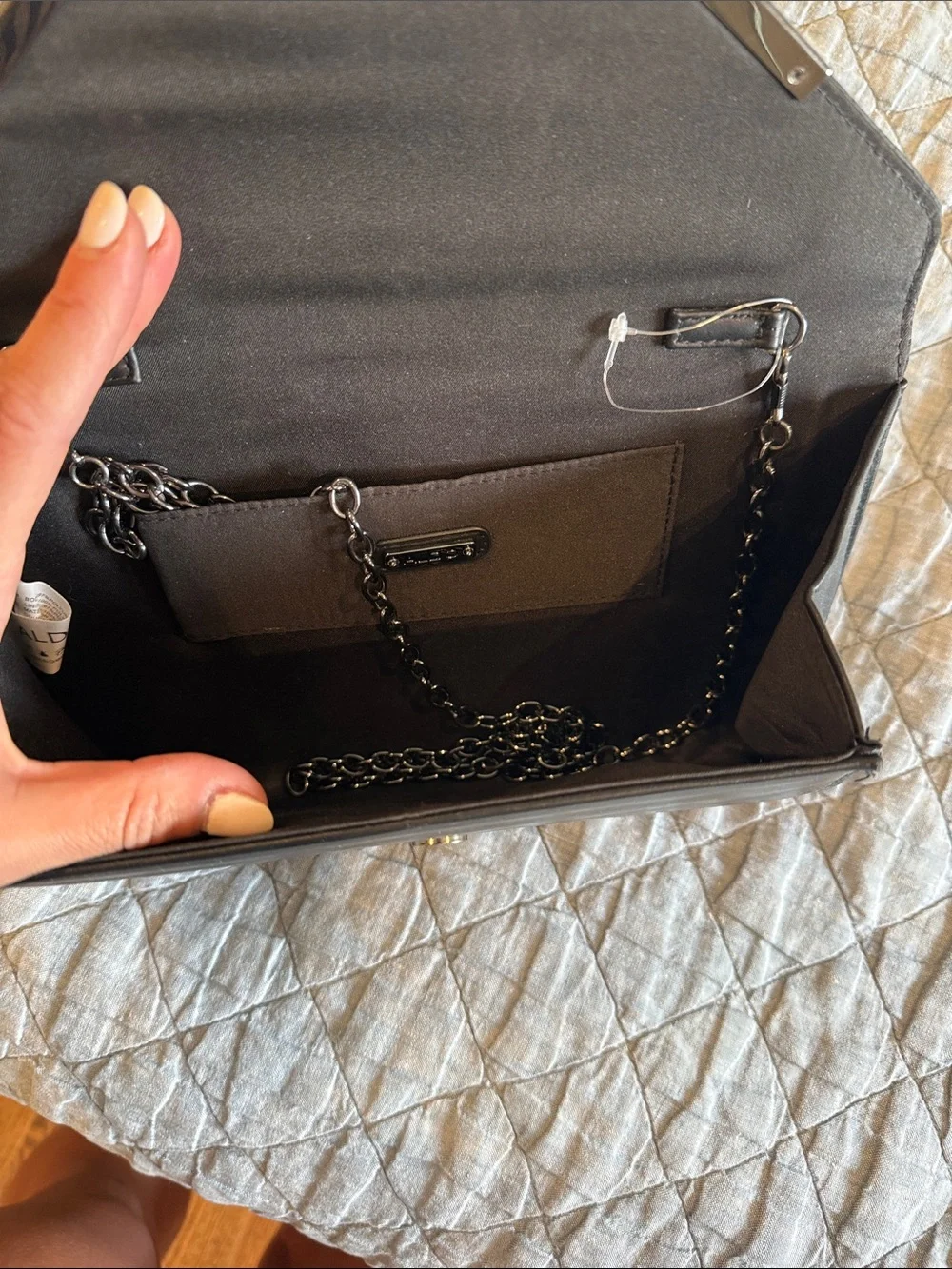 Black ALDO clutch crossbody bag